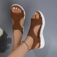 Women Summer Shoes Women’s Summer Mesh Platform Wedge Sandals – Lightweight Open Toe Casual Shoes